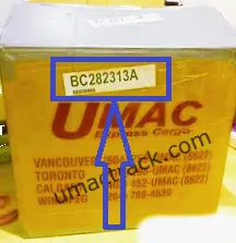 UMAC tracking number